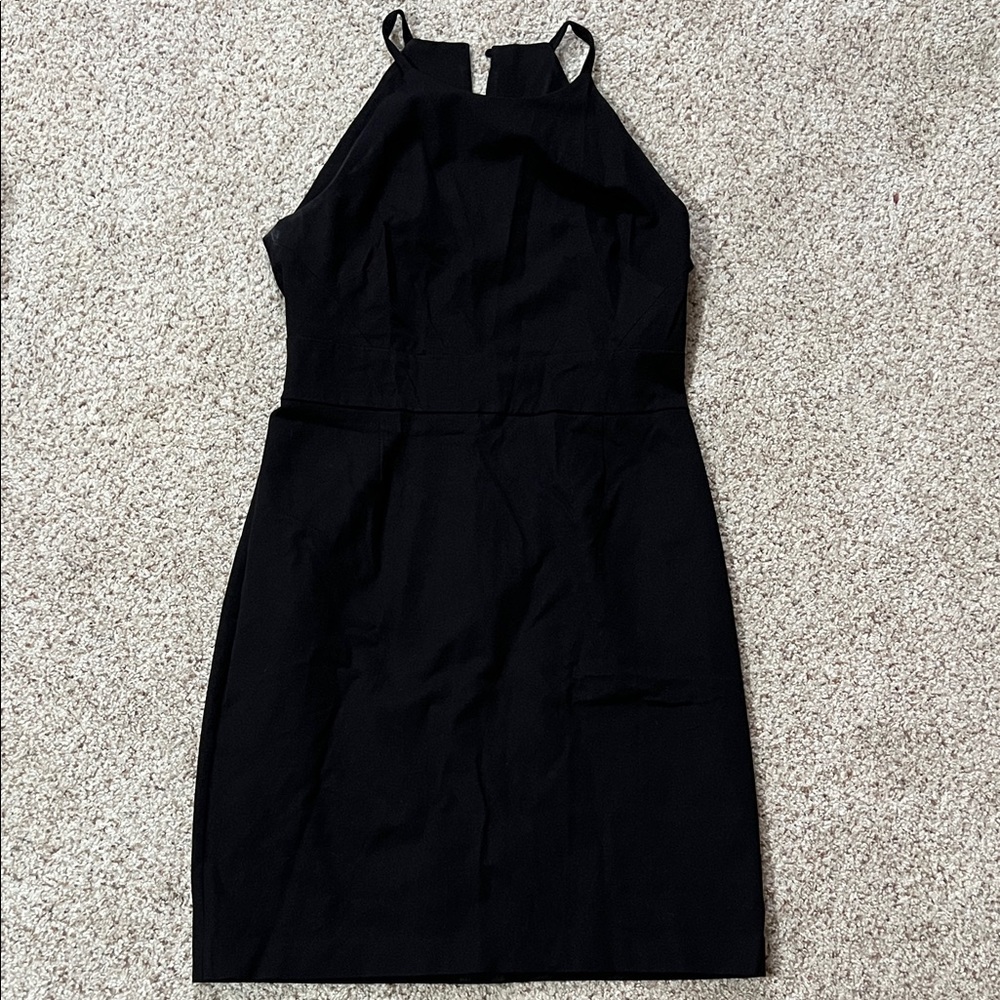 Banana Republic size 12 petite Elegant Black Halter Dress